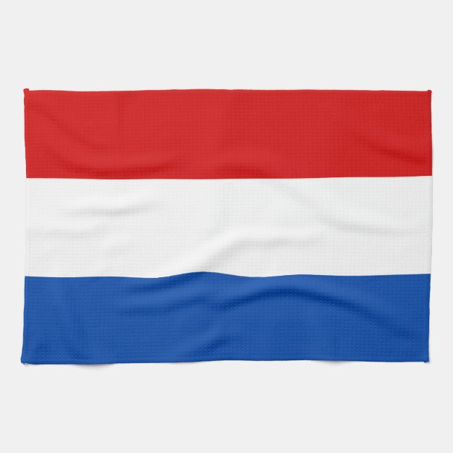 Den holländska flagga kökshandduk (Horisontell)
