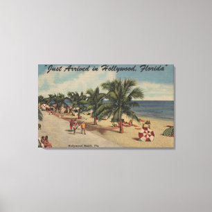 Den Hollywood stranden, Florida - beskåda av Canvastryck