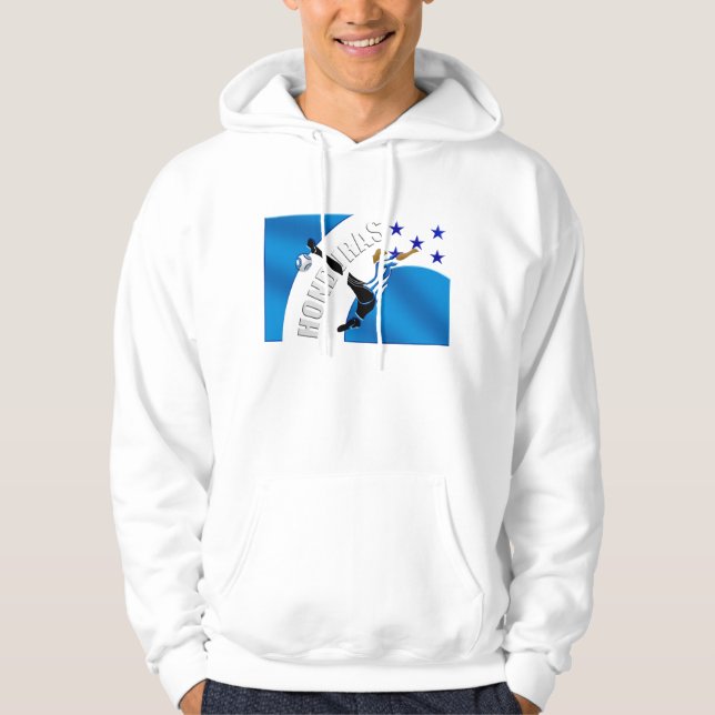 Den Honduras salvan sparkar fotbollfotbollgåvor Sweatshirt (Framsida)