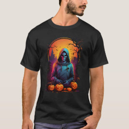 Den hooded Reaper of Halloween T Shirt