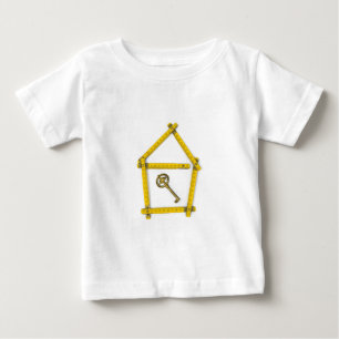 den hopfällbara linjalen, hus formar och stämm tee shirt
