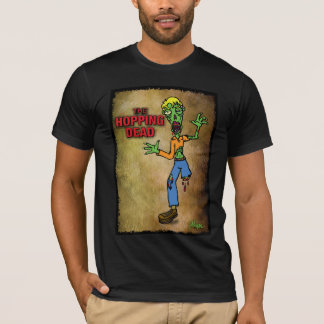 Den hoppa döda zombien tee shirt
