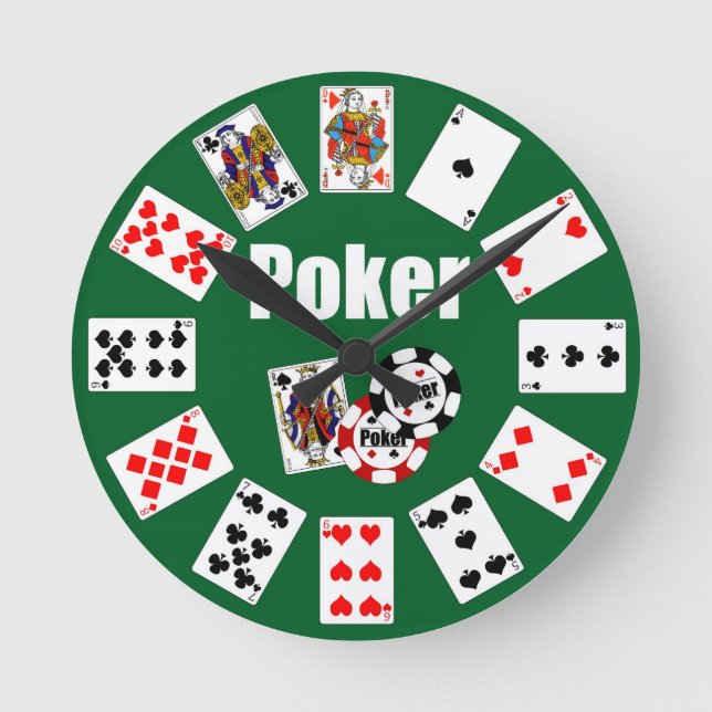 Den Horloge POKER klickar för graf Rund Klocka (Framsida)