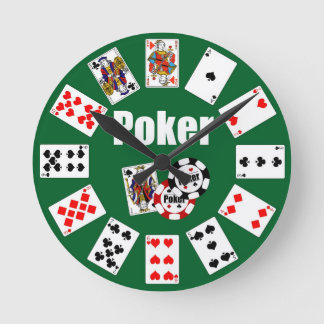 Den Horloge POKER klickar för graf Rund Klocka