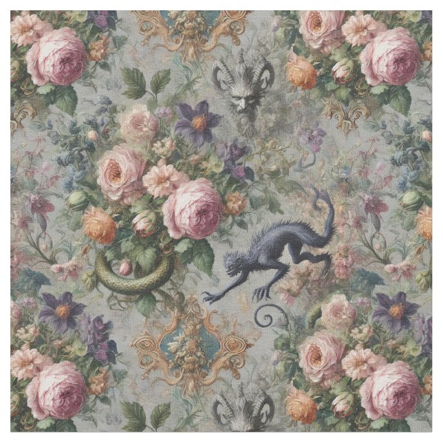 Den hotade lavender Lycan - Classic Tile Tyg (Närbild)