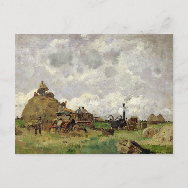 Den hotfulla Maskin Vykort (Framsida)