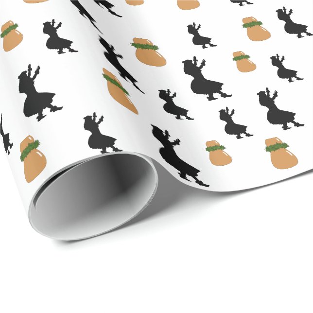 Den Hula gåvan som slår in den pappra Hula Presentpapper (Rullad Hörn)