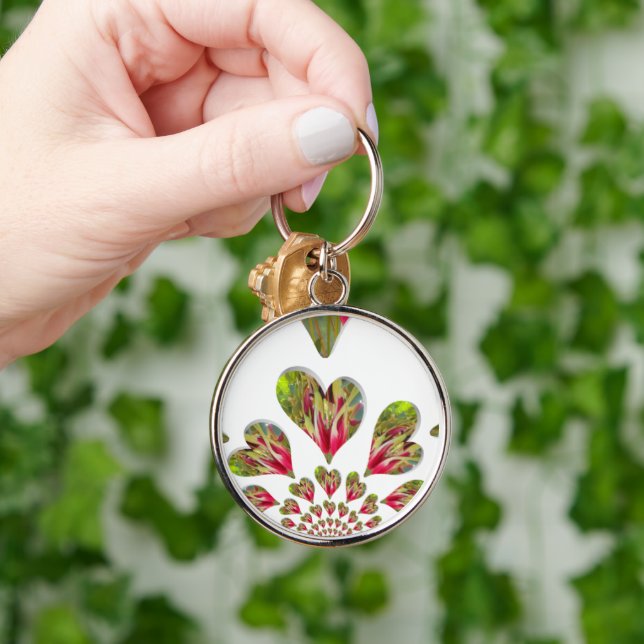 Den humanitära dagen i världen behöver lov rund silverfärgad nyckelring (Hand)