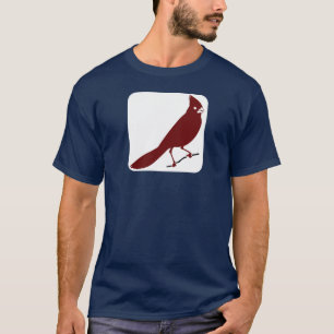 Den huvudsakliga fågeln i vit kvadrerar T-tröja T Shirt