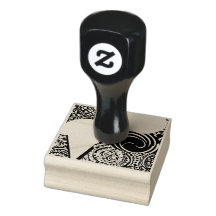 den hypnotiserande design gummistämpel 
