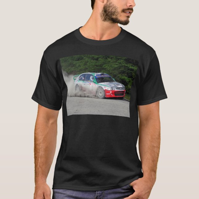 Den Hyundai brytningen WRC samlar bilen T Shirt (Framsida)