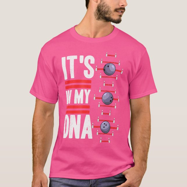 Den i min DNA-Bowling-Bowlareare T Shirt (Framsida)