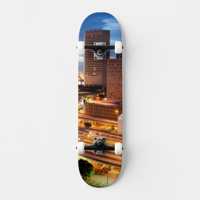 Den i stadens centrum staden beskådar skateboard bräda 19,5 cm (Framsida)