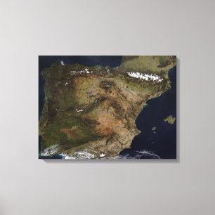 Den Iberian peninsulan Canvastryck