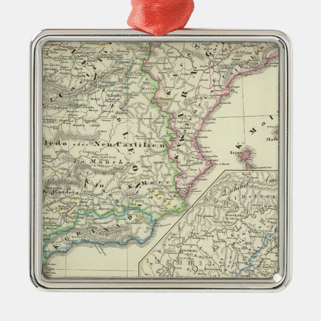 Den Iberian peninsulan från 1257 till 1479 Julgransprydnad Metall (Framsidan)