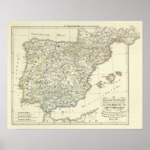 Den Iberian peninsulan Poster
