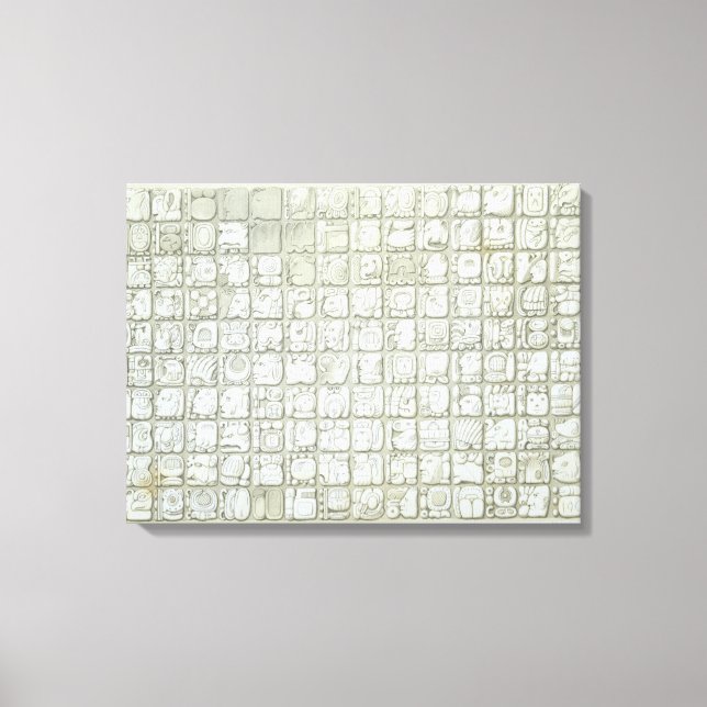 Den ideografiska plaketten från Temple of I Canvastryck (Framsida)