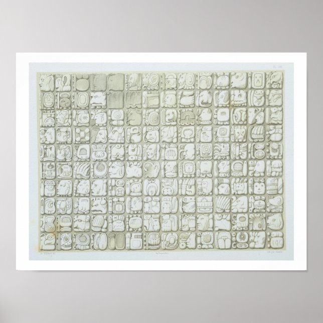 Den ideografiska plaketten från Temple of I Poster (Framsidan)