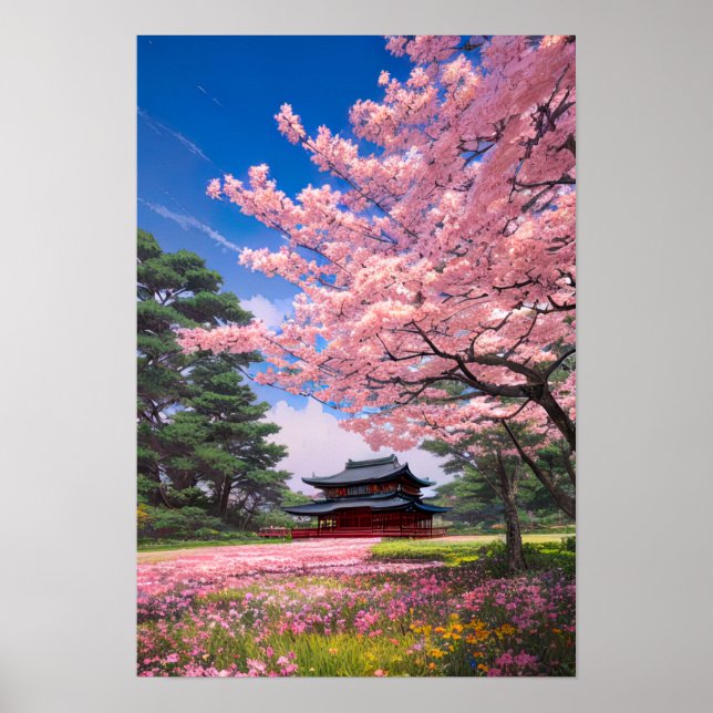 Den Idylliska Rosan Fält Poster (Framsidan)