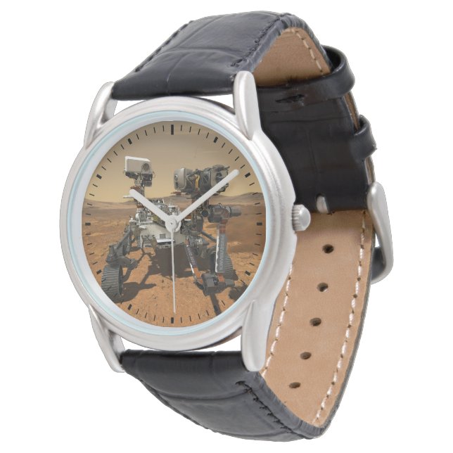 Den ihärdiga härdsvåda som opererar Yta i Mars. Armbandsur (Vinklad)