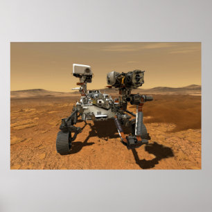 Den ihärdiga härdsvåda som opererar Yta i Mars. Poster