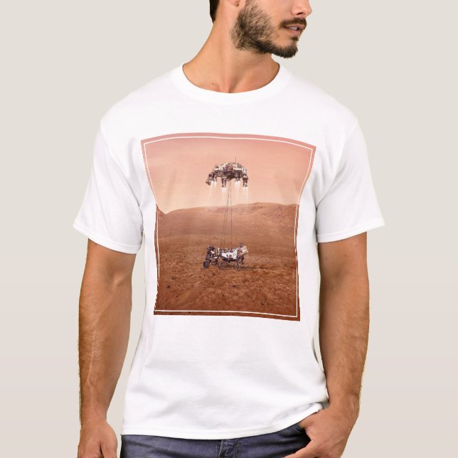 Den ihärdiga landningen är säker på Mars. T Shirt (Framsida)