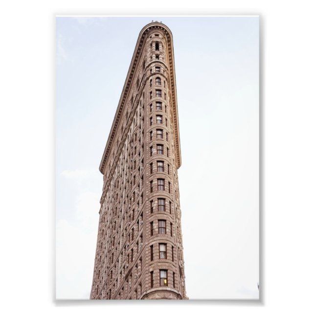 den ikoniska flatiron-byggnaden fototryck (Framsidan)