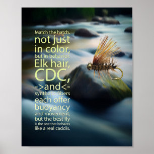 Den ikoniska myggarten Elk Hair Caddis Poster
