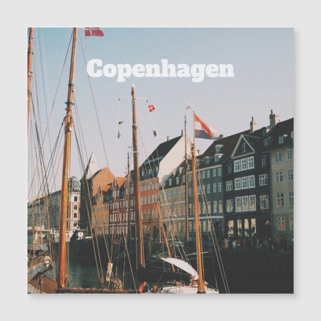 Den ikoniska Nyhavn, Köpenhamn, Danmark (Framsida)