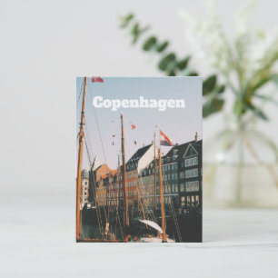 Den ikoniska Nyhavn, Köpenhamn, Danmark Helg Vykort