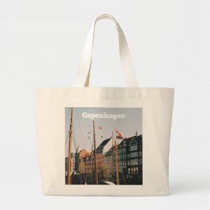 Den ikoniska Nyhavn, Köpenhamn, Danmark Jumbo Tygkasse