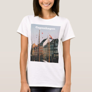 Den ikoniska Nyhavn, Köpenhamn, Danmark T Shirt