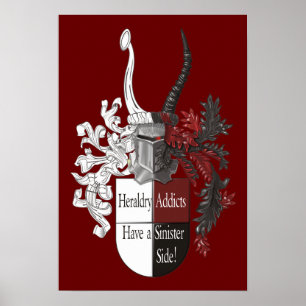 Den illavarslande sidan av heraldiken poster