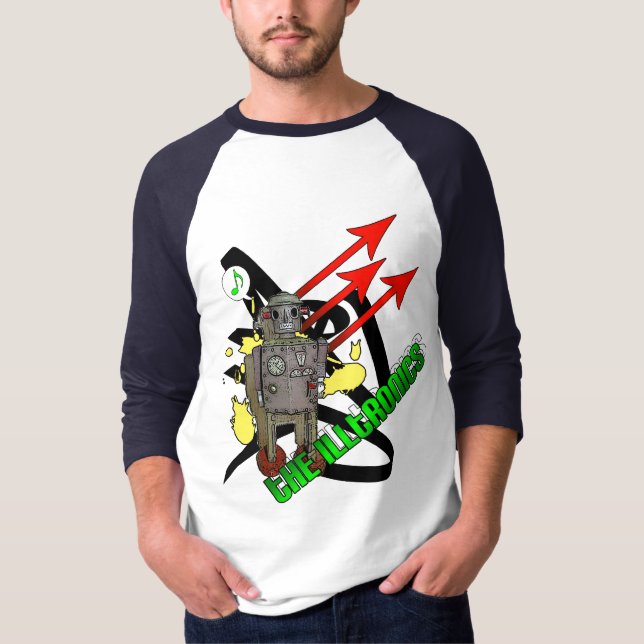 Den Illtronics musikroboten T Shirt (Framsida)