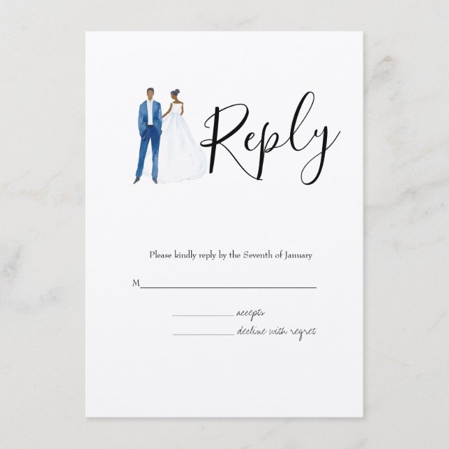 Den illustrerade afrikansk amerikan kopplar ihop tilläggskort (Framsida)