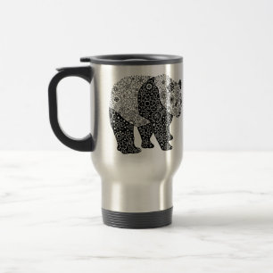 Den illustrerade Artsy blom- pandaen Resemugg