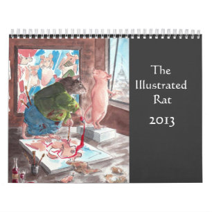 Den illustrerade kalendern för råtta 2013 kalender