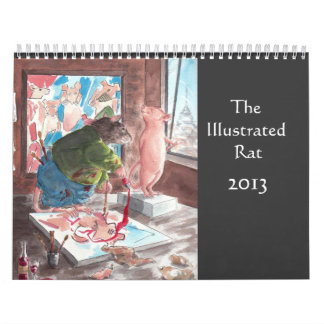 Den illustrerade kalendern för råtta 2013 kalender