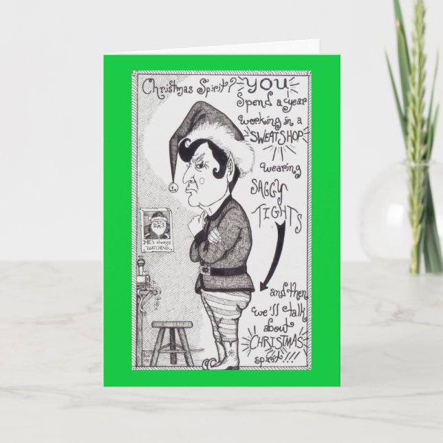 Den ilskna älvan helgkort (Framsida)