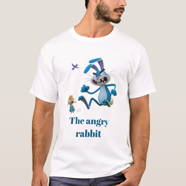 Den ilskna kaninen  t shirt (Framsida)