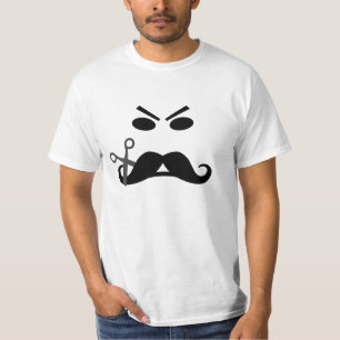 Den ilskna mustaschskjortan - välj stil tee shirt