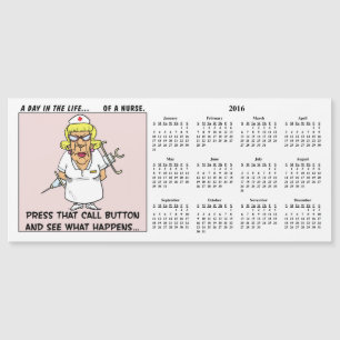 Den ilskna sjuksköterskan hotar tålmodig kalender