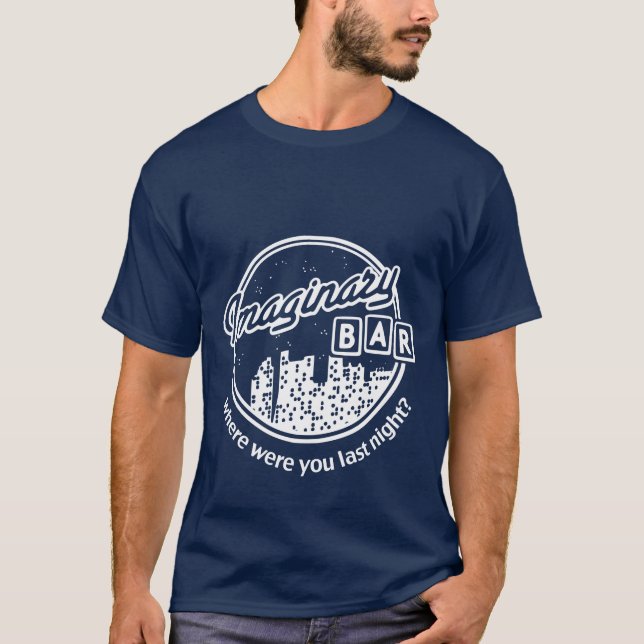 Den imaginära puben - natthorisont - var var dig? t-shirt (Framsida)