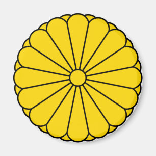 DEN IMPERIALISTISKA JAPAN FLAGGA - VAPENSKÖLD - MAGNET