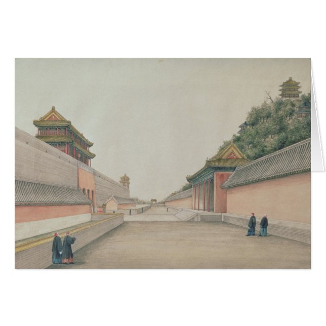 Den imperialistiska slotten i Peking Hälsningskort (Framsidan Horizontal)