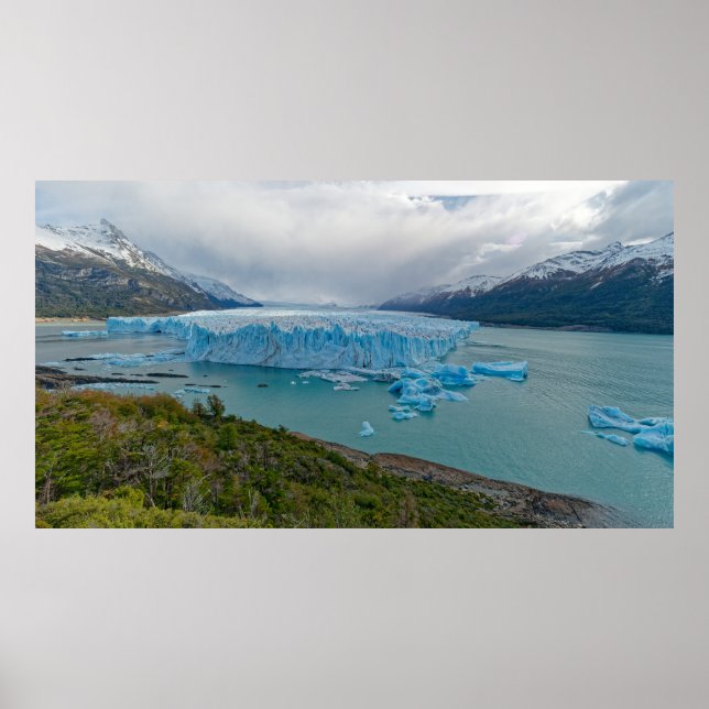 Den imponerande Perito Moreno-glacären Poster (Framsidan)