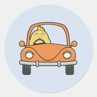 Den inbyggda drivrutinen runt klistermärke