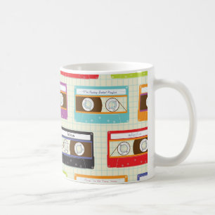 Den Indie Mixtapes Retro 80-talkassetten tejpar Kaffemugg
