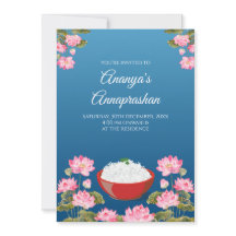 Den indiska ceremonin inbjudan & Annaprasan inbjud