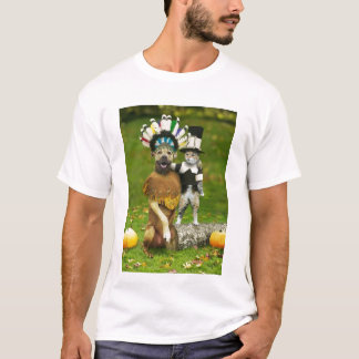 DEN INDISKA HUNDEN & VALLFÄRDAR KATTEN T-SHIRT